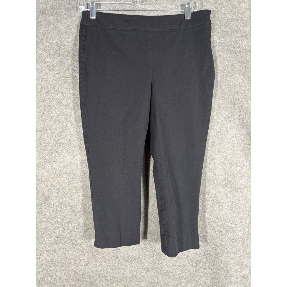 Talbots Chatham Crop Pant Black Side Zip Stretch Trousers 6P Petite ID245 10/20‎